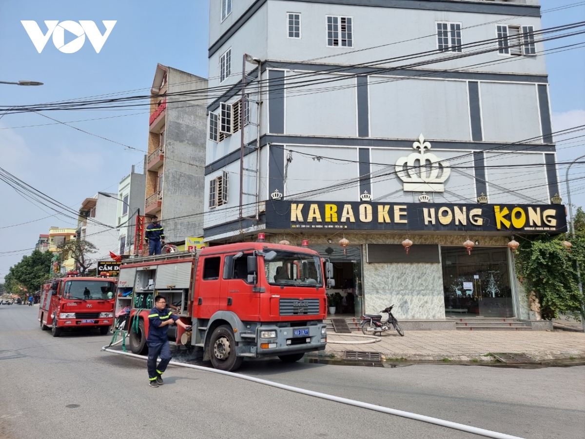 Cháy quán Karaoke đang bị tạm đình chỉ hoạt động ở Bắc Ninh
