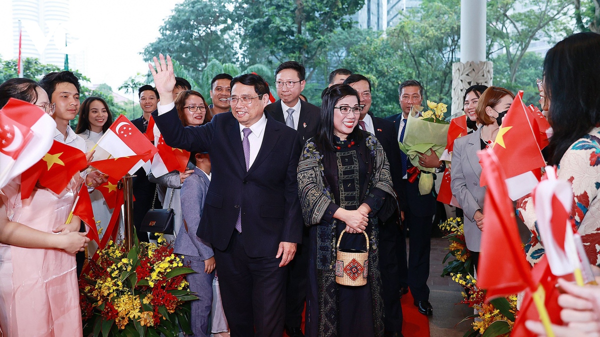 Thủ tướng Phạm Minh Chính bắt đầu chuyến thăm chính thức Singapore và Brunei