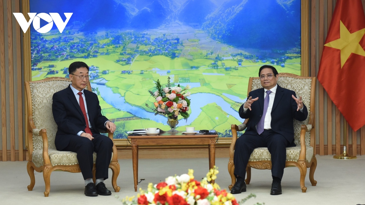 Thủ tướng Phạm Minh Chính tiếp Bí thư Khu ủy Quảng Tây, Trung Quốc