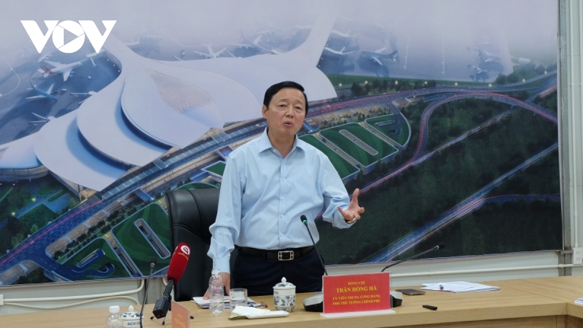 Phó Thủ tướng Trần Hồng Hà kiểm tra tiến độ Dự án sân bay Long Thành