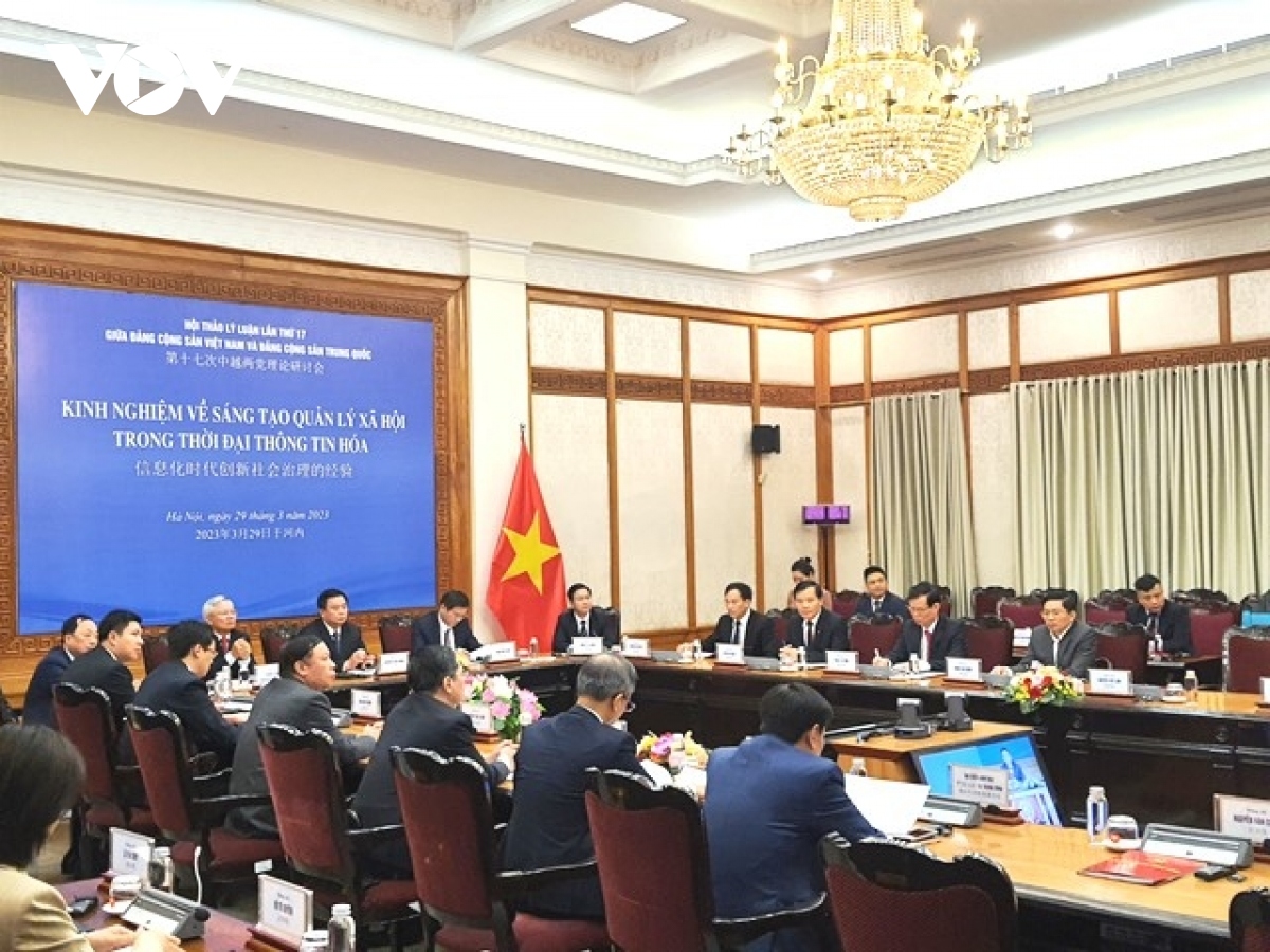 Hội thảo lý luận giữa Đảng Cộng sản Việt Nam và Đảng Cộng sản Trung Quốc