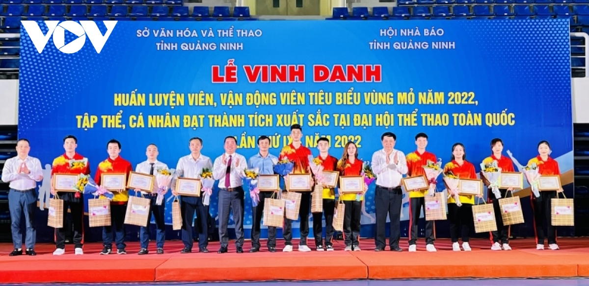 Quảng Ninh vinh danh các VĐV và HLV tiêu biểu năm 2022