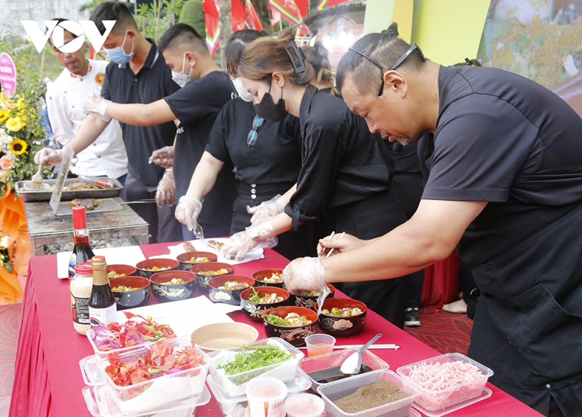 Khai mạc Liên hoan văn hóa ẩm thực lần đầu tiên tại Lễ hội Đền Hùng năm 2023