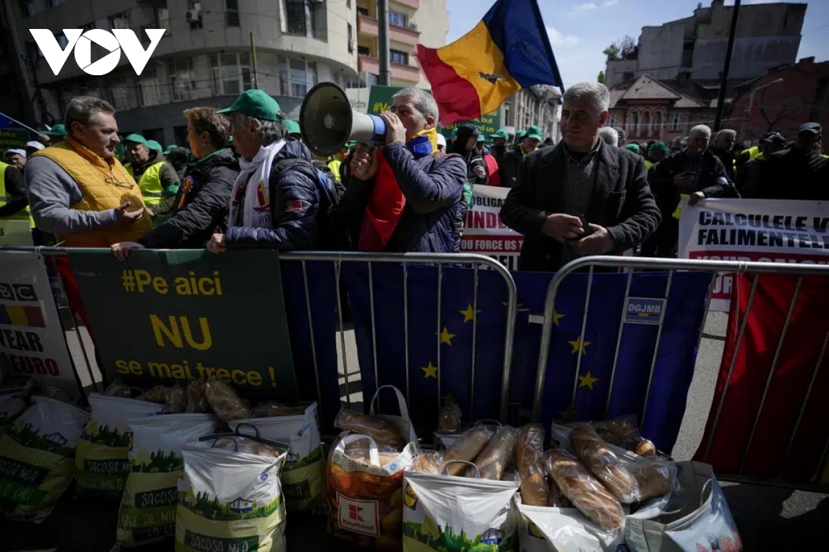 Gia tăng làn sóng biểu tình phản đối tình trạng dư thừa nông sản từ Ukraine