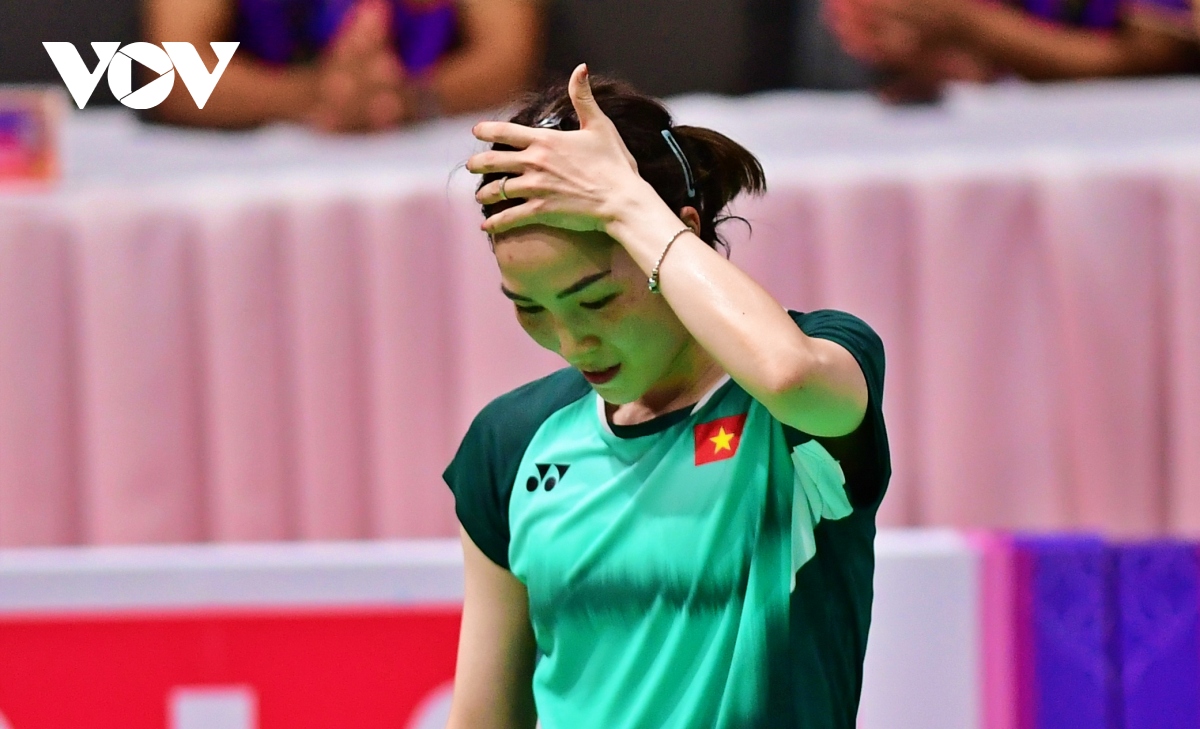Vũ Thị Trang thua đầy tiếc nuối trước đối thủ Singapore ở SEA Games 32