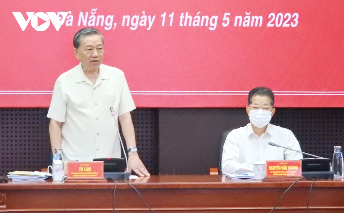 Bộ trưởng Tô Lâm dẫn đầu Đoàn Công tác của Chính phủ làm việc với TP Đà Nẵng