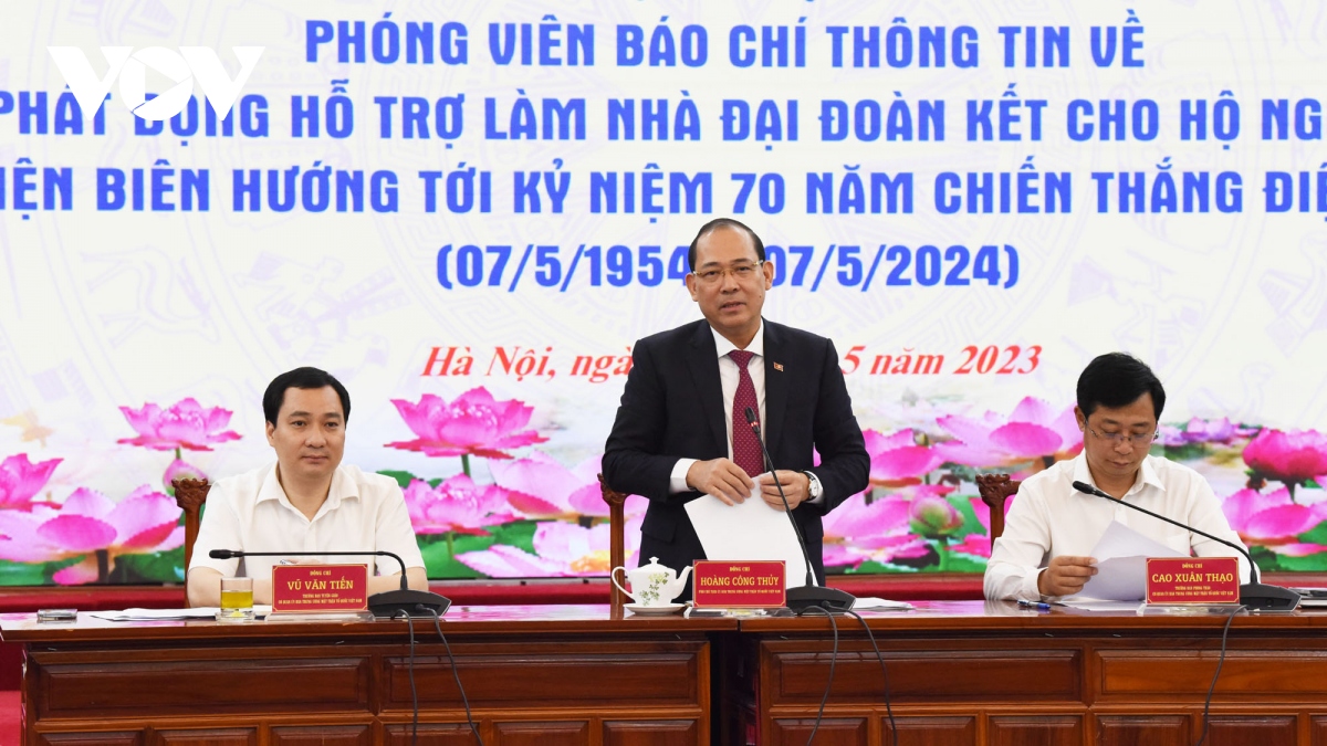 Ủy ban Trung ương MTTQ Việt Nam vận động làm nhà đại đoàn kết cho hộ nghèo Điện Biên