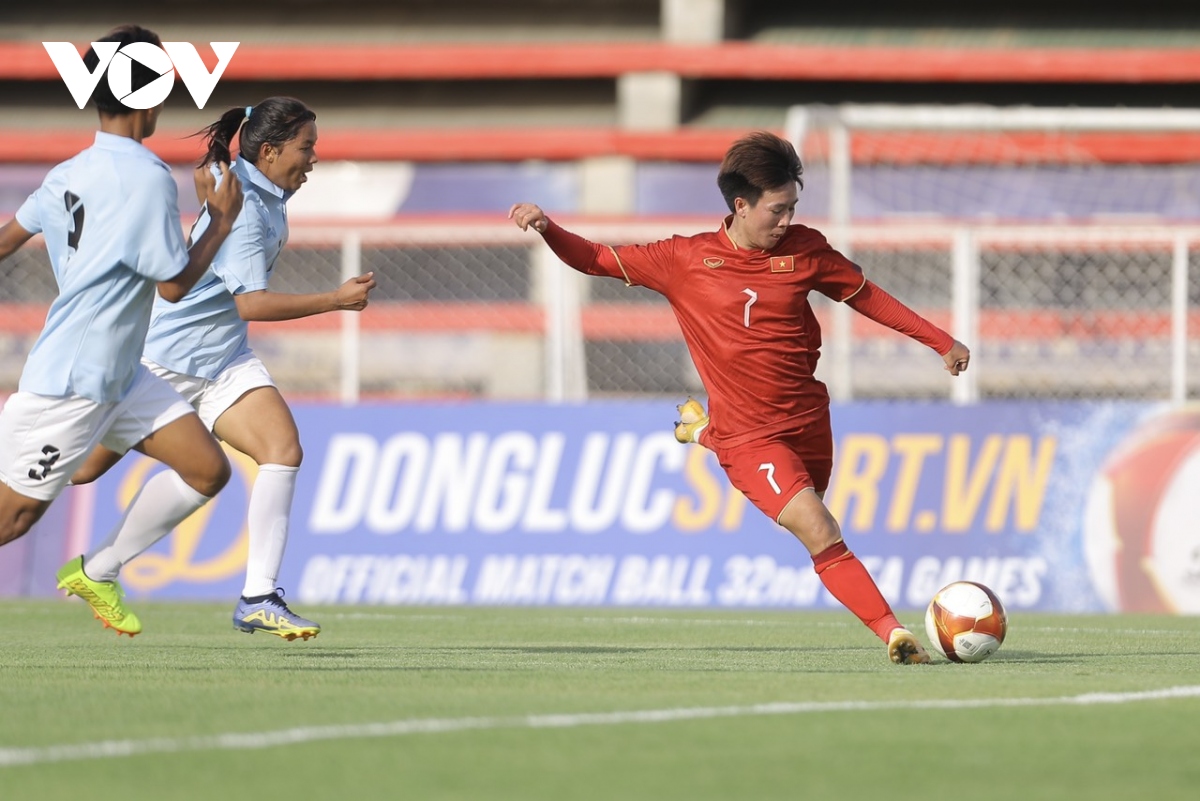 Đánh bại Myanmar, ĐT nữ Việt Nam tiến sát bán kết SEA Games 32