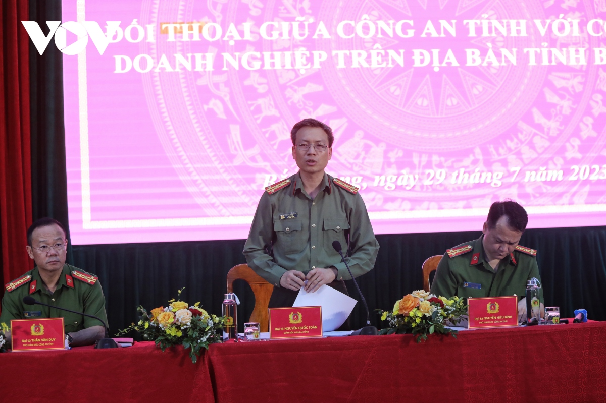 Công an Bắc Giang đối thoại với hơn 100 doanh nghiệp