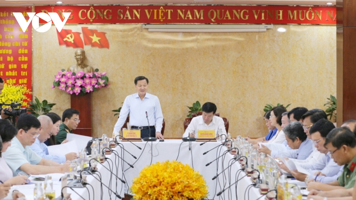 Phó Thủ tướng Lê Minh Khái làm việc với tỉnh Bình Phước