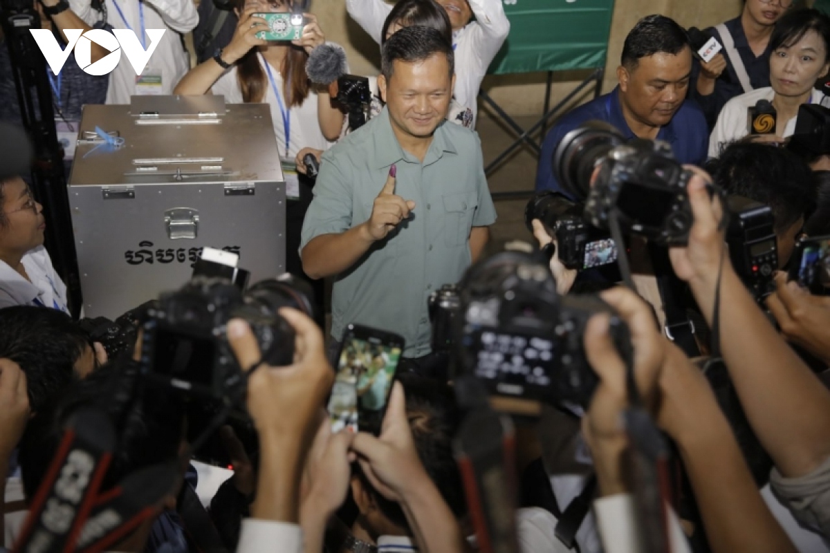 Campuchia: Cuộc bầu cử Quốc hội khóa 7 diễn ra suôn sẻ
