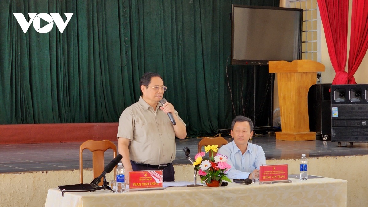 Thủ tướng Phạm Minh Chính thăm, làm việc tại Kon Tum