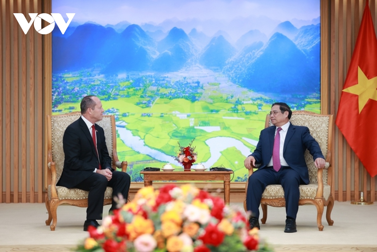Thủ tướng Phạm Minh Chính tiếp Bộ trưởng Kinh tế và Công nghiệp Israel