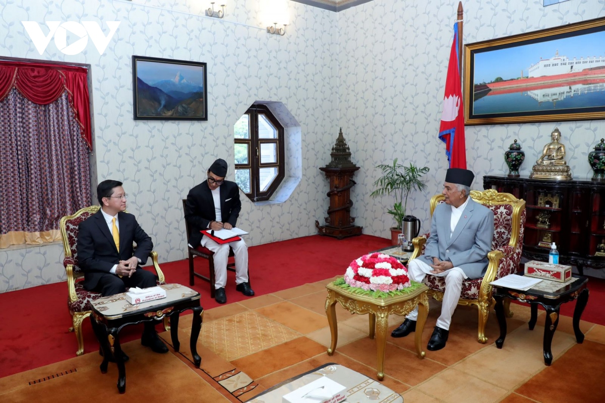 Đại sứ Nguyễn Thanh Hải trình Thư ủy nhiệm lên Tổng thống Nepal