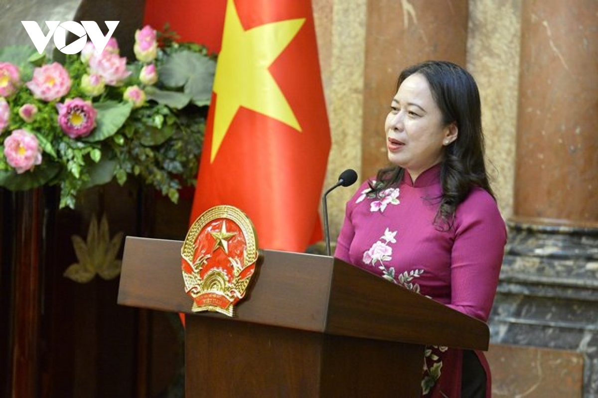Phó Chủ tịch nước Võ Thị Ánh Xuân gặp mặt Đoàn đại biểu điển hình tỉnh Lào Cai