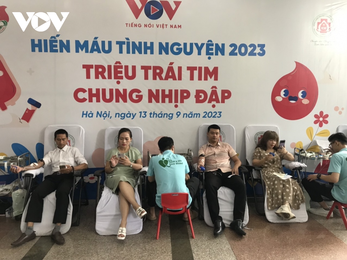 Cán bộ, nhân viên VOV hưởng ứng ngày hội hiến máu cứu người