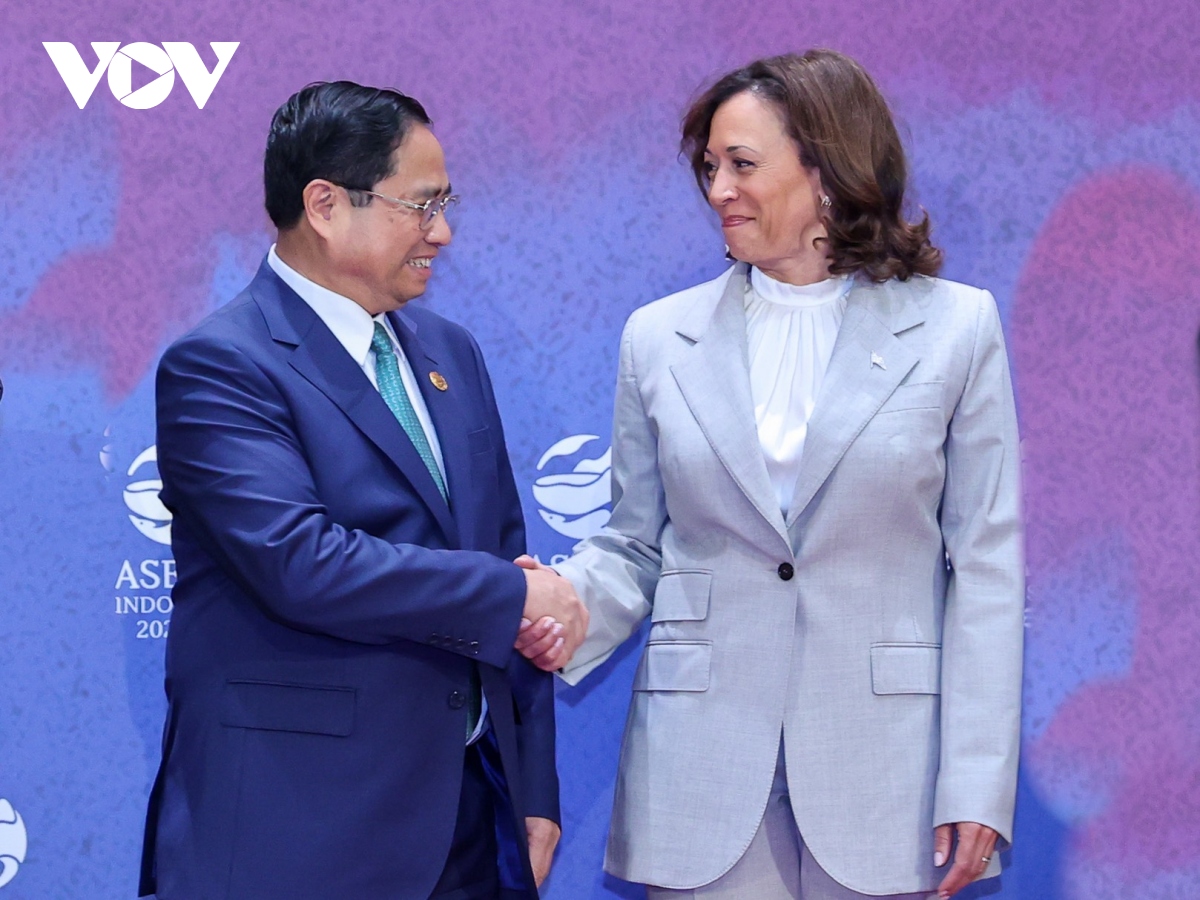 Thủ tướng Chính phủ Phạm Minh Chính gặp Phó Tổng thống Hoa Kỳ Kamala Harris