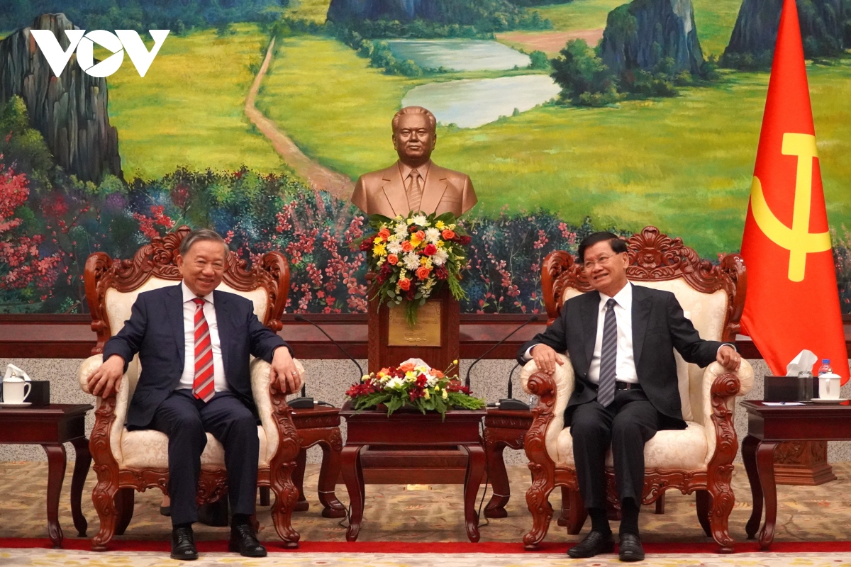Lãnh đạo Lào đánh giá cao quan hệ hợp tác giữa hai Bộ Công an Việt Nam - Lào
