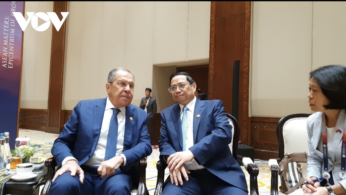 Thủ tướng Phạm Minh Chính gặp Bộ trưởng Ngoại giao Nga