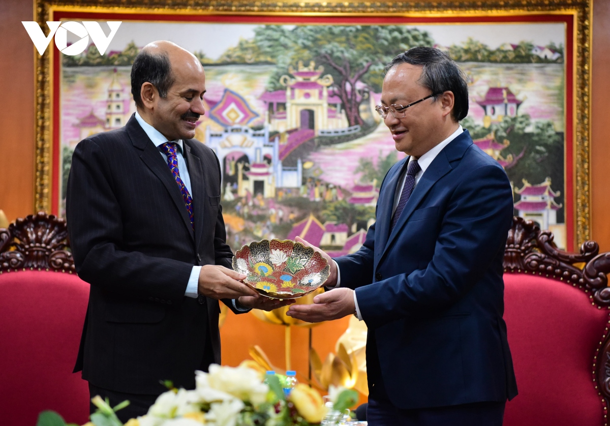 Tổng Giám đốc VOV Đỗ Tiến Sỹ tiếp Đại sứ Ấn Độ tại Việt Nam