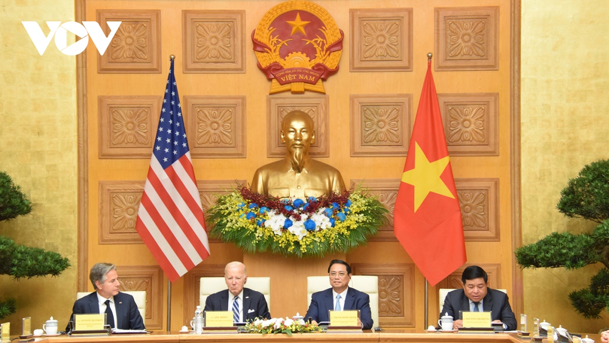 Thủ tướng Phạm Minh Chính và Tổng thống Joe Biden dự Hội nghị cấp cao Việt Nam-Hoa Kỳ