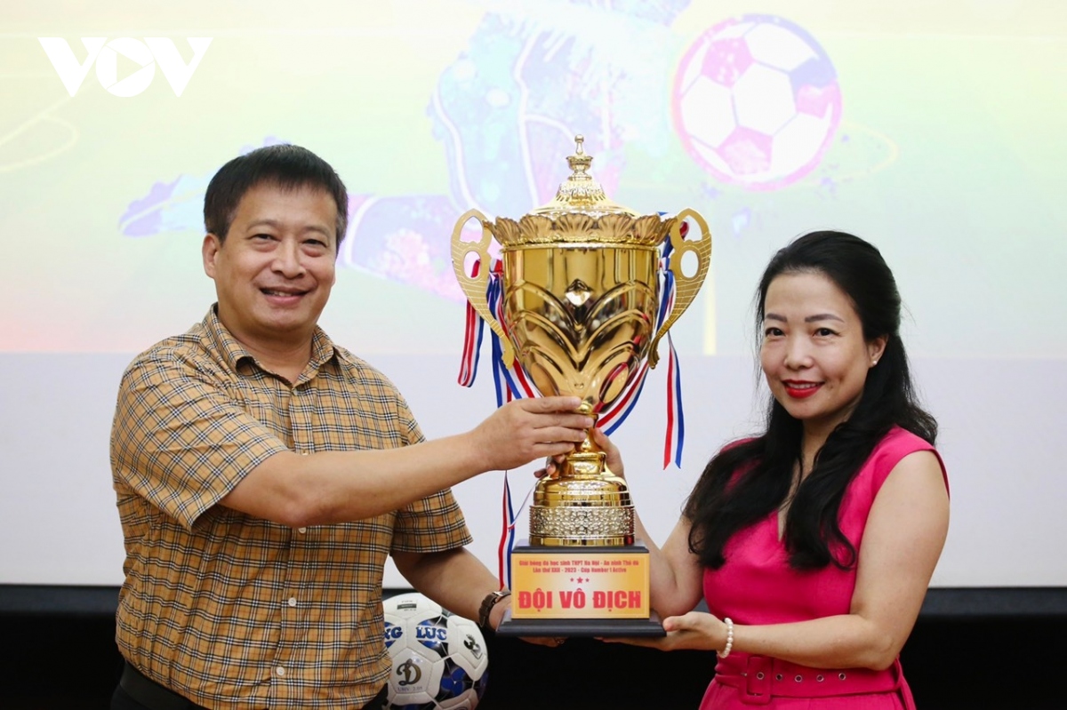 Khởi tranh giải bóng đá học sinh THPT Hà Nội 2023 với 25 bảng đấu kịch tính