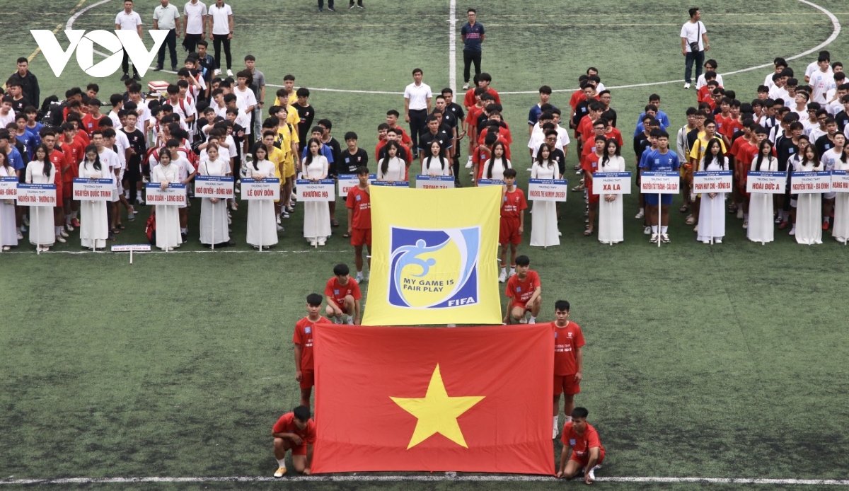 Khai mạc giải bóng đá học sinh THPT Hà Nội - An ninh Thủ đô 2023