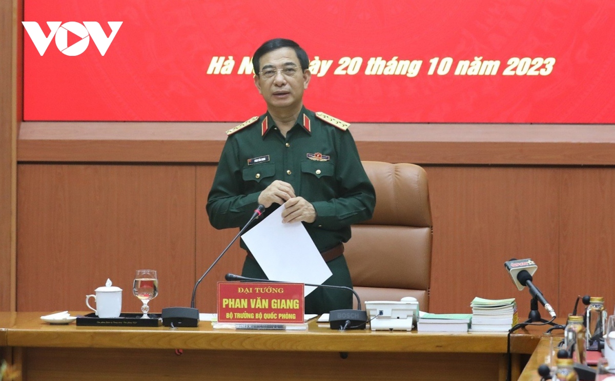 Đại tướng Phan Văn Giang làm việc trực tuyến với hai tỉnh Thái Nguyên và Hà Tĩnh