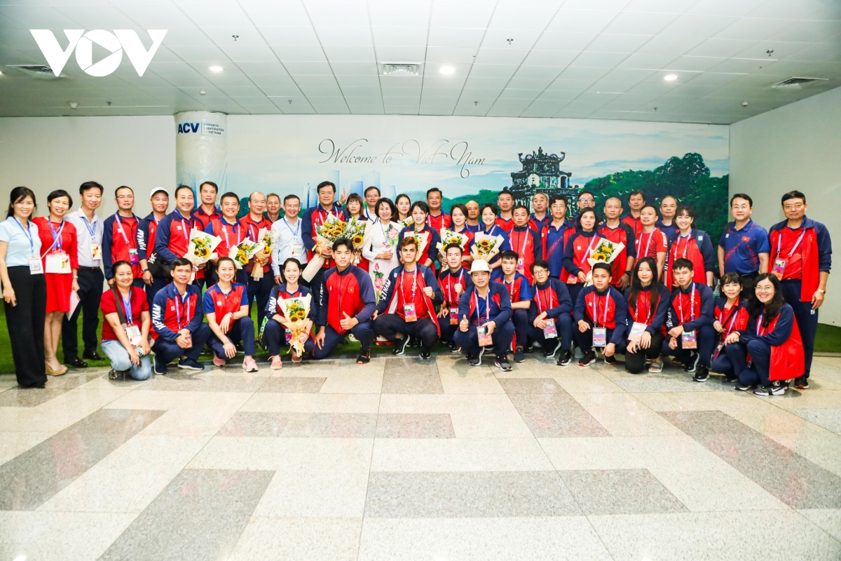 Đoàn Thể thao Việt Nam về nước, chính thức khép lại hành trình tại ASIAD 19