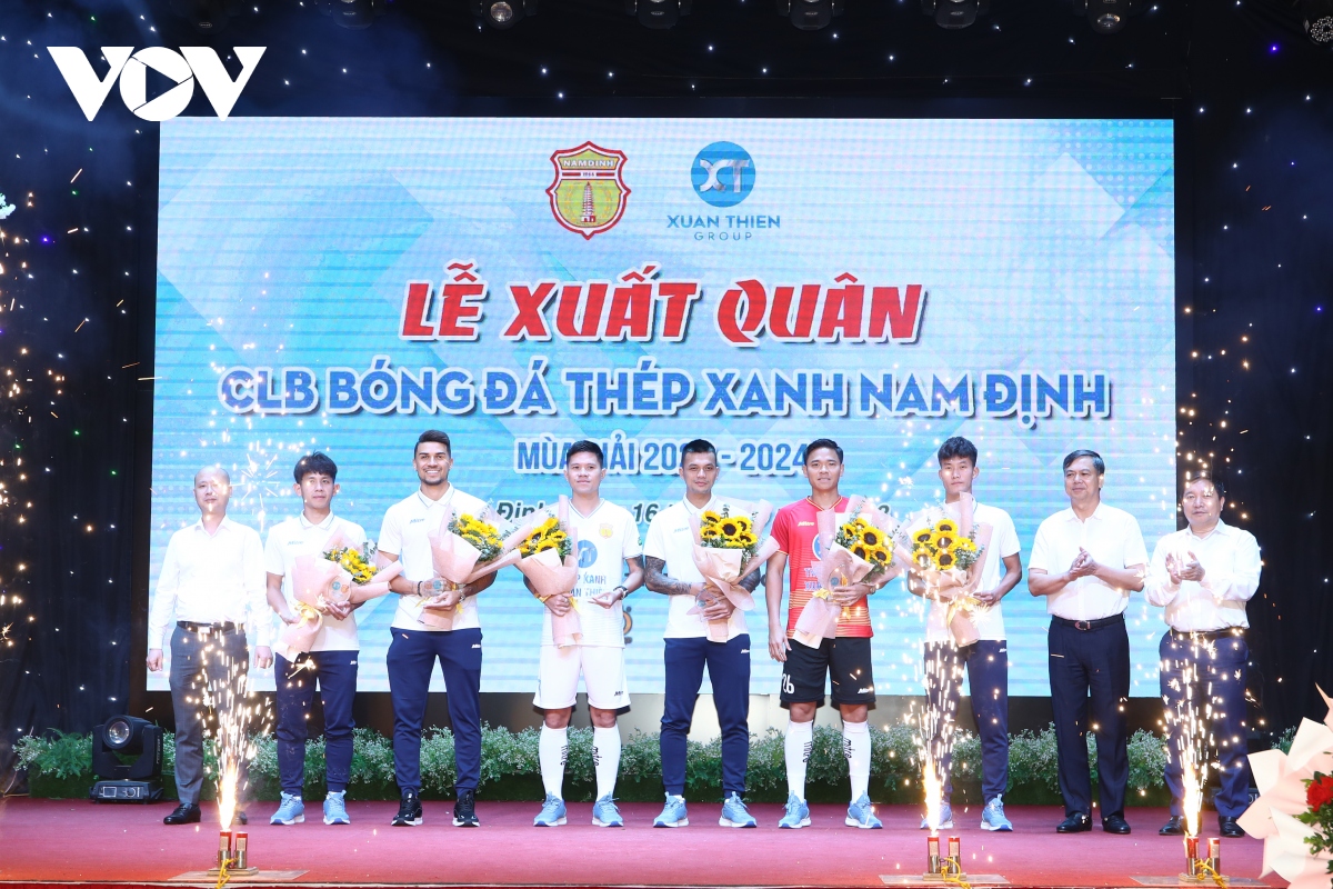 CLB Nam Định xuất quân, quyết tâm vào top 3 V-League 2023/2024