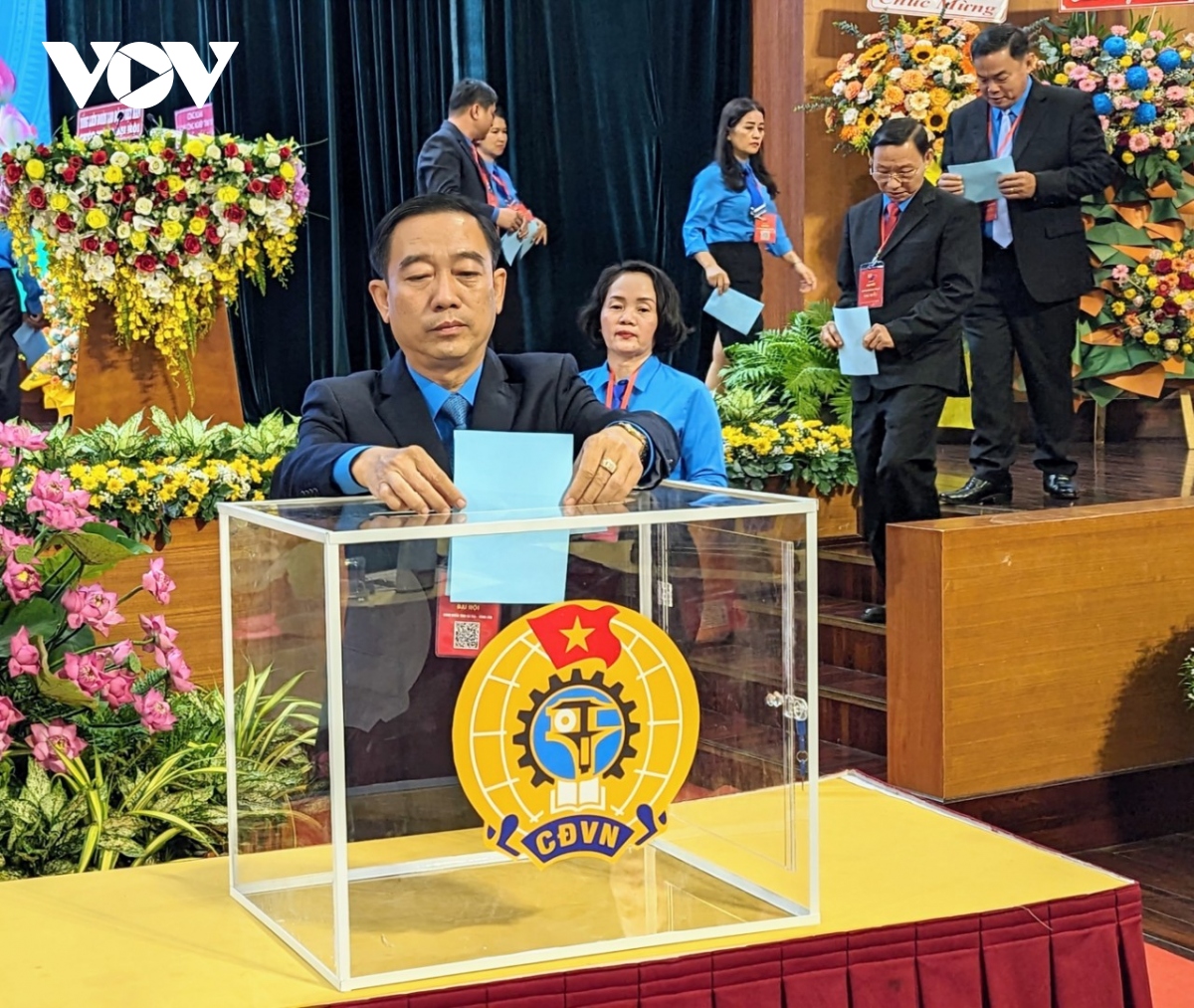 Ông Lê Văn Hòa tái đắc cử Chủ tịch Liên đoàn Lao động tỉnh Bà Rịa-Vũng Tàu