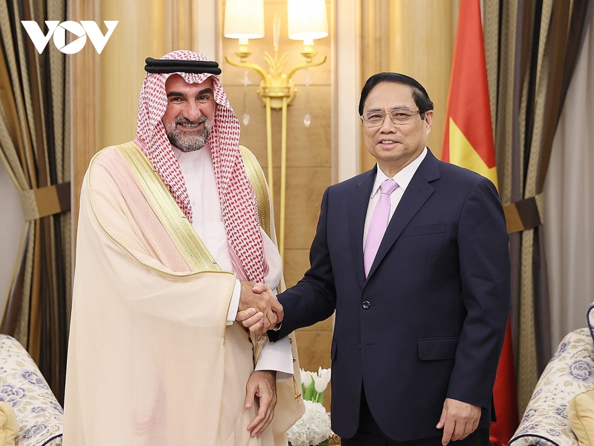 Thủ tướng Phạm Minh Chính tiếp Thống đốc Quỹ đầu tư công Saudi Arabia