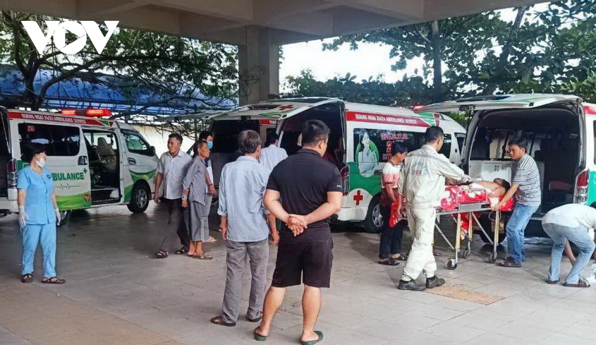 Nổ bình khí ga khiến 9 người bị thương ở Quảng Ngãi