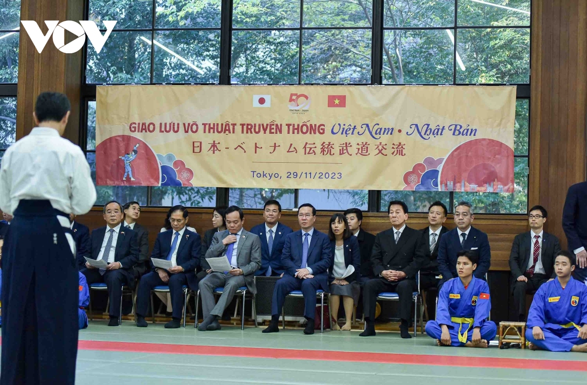 Chủ tịch nước dự chương trình giao lưu võ Vovinam Việt Nam và võ đạo Nhật Bản