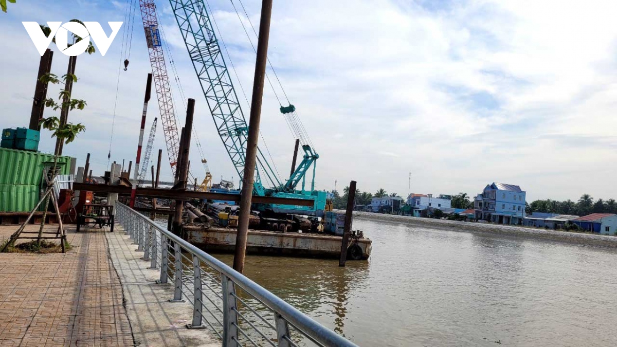 Tiền Giang đầu tư gần 35 tỷ đồng xử lý cấp bách đoạn sạt lở bờ Bắc kênh Chợ Gạo