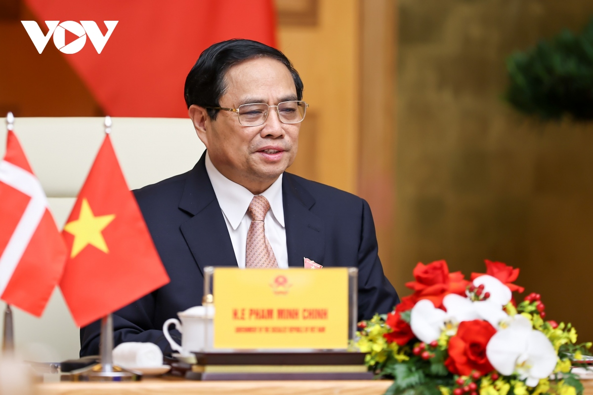 Thủ tướng Việt Nam - Đan Mạch hội đàm trực tuyến, thông qua văn kiện quan trọng
