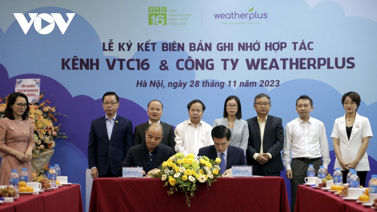 VTC16 hợp tác với Weather Plus cung cấp thông tin thời tiết chuyên sâu