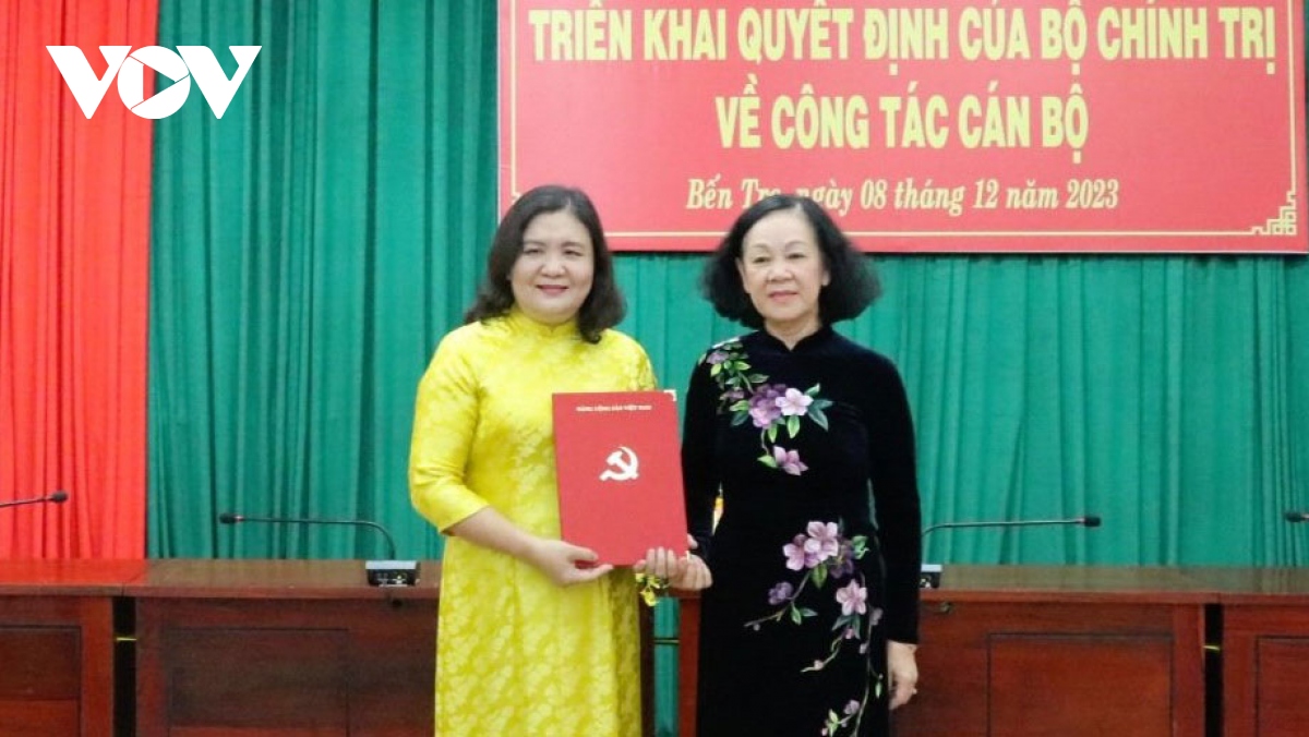 Bộ Chính trị phân công bà Hồ Thị Hoàng Yến làm Quyền Bí thư Tỉnh ủy Bến Tre