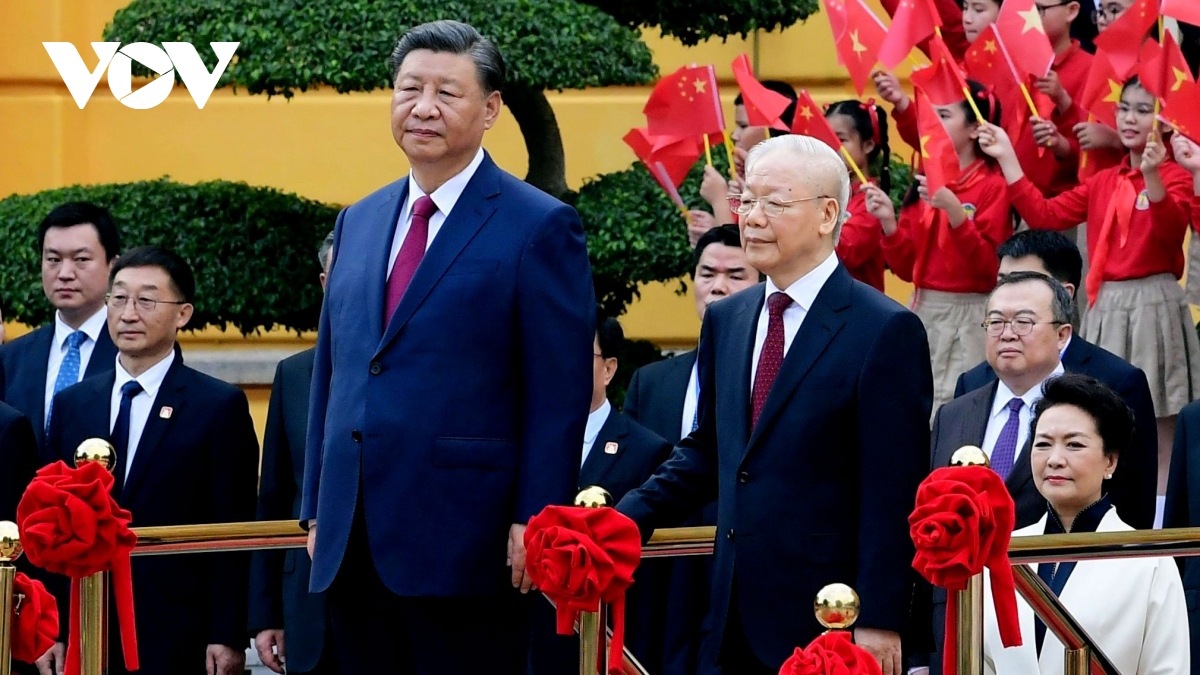 Tổng Bí thư Nguyễn Phú Trọng chủ trì Lễ đón chính thức Tổng Bí thư, Chủ tịch Trung Quốc Tập Cận Bình
