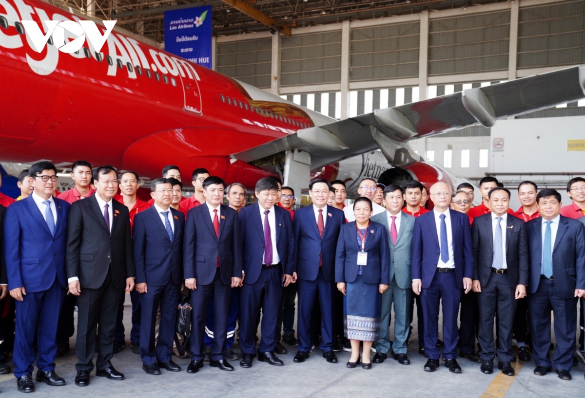 Chủ tịch Quốc hội dự Lễ ký kết hợp tác hàng không giữa Vietjet và Lao Airlines
