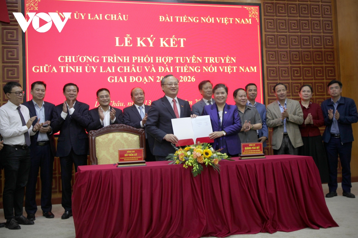 VOV ký kết phối hợp tuyên truyền với Tỉnh ủy Lai Châu
