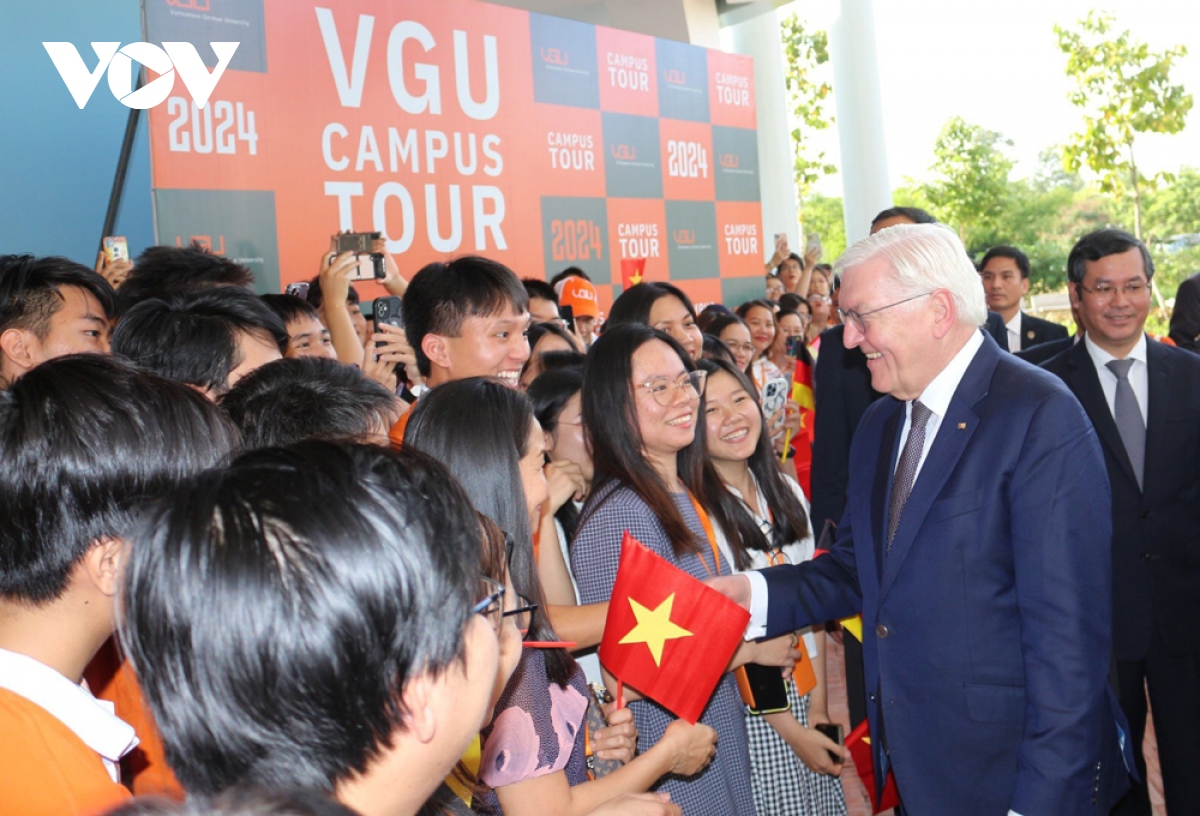 Tổng thống CHLB Đức thăm trường Đại học Việt Đức ở Bình Dương