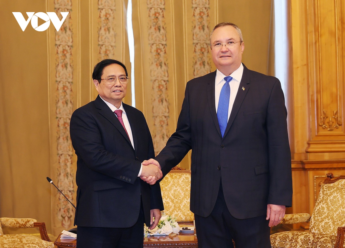 Thủ tướng Phạm Minh Chính hội kiến Chủ tịch Thượng viện Romania Nicolae Ciuca