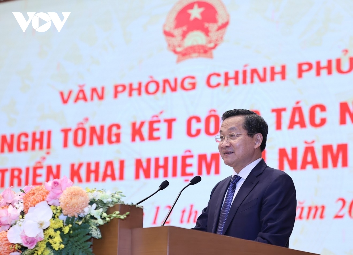 Phó thủ tướng Lê Minh Khái dự hội nghị triển khai nhiệm vụ 2024 của VPCP