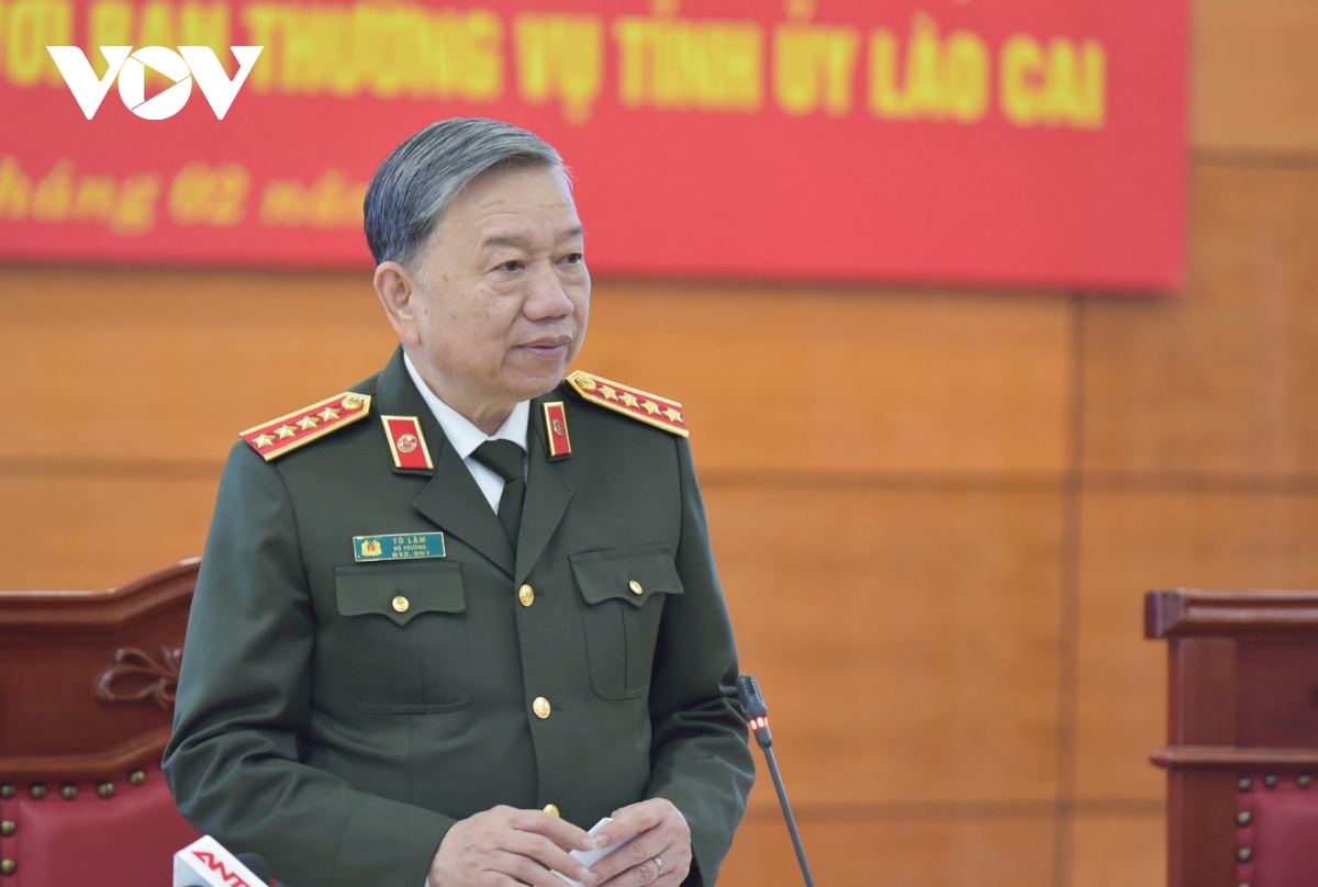 Bộ trưởng Tô Lâm: Lào Cai cần tập trung cho an ninh cơ sở, chú trọng phòng ngừa