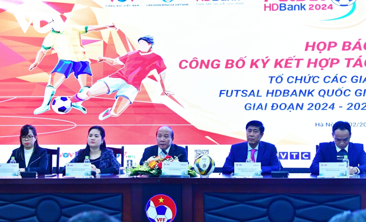 VOV và VFF hợp tác tổ chức các giải futsal Quốc gia giai đoạn 2024-2028