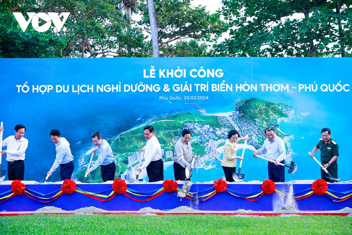Thủ tướng dự khởi công Tổ hợp du lịch, nghỉ dưỡng và giải trí biển Hòn Thơm