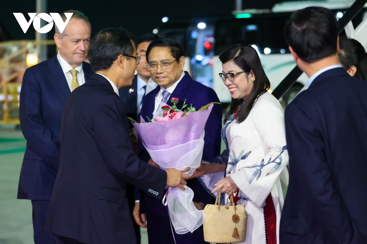 Thủ tướng Phạm Minh Chính và đoàn đại biểu cấp cao Việt Nam đến Melbourne