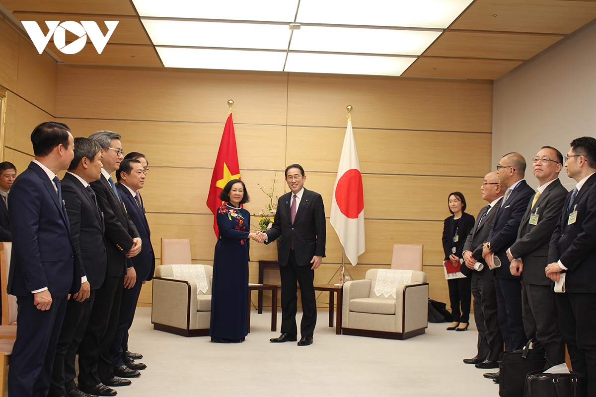 Bà Trương Thị Mai hội kiến Thủ tướng Nhật Bản Kishida Fumio