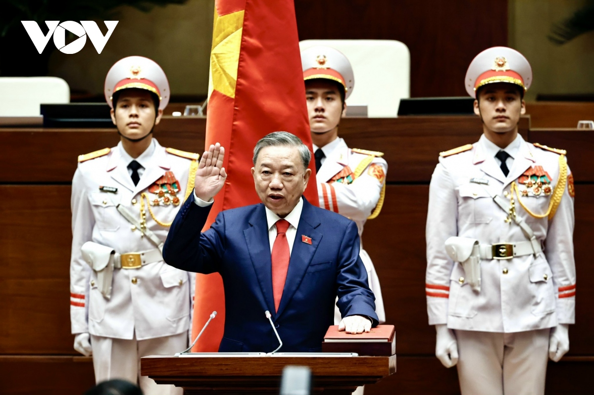 Lãnh đạo các nước chúc mừng Chủ tịch nước Tô Lâm và Chủ tịch Quốc hội Trần Thanh Mẫn